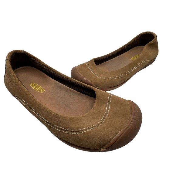 Keen Shoes Keen Womens Sienna Ballerina Shoes Size 75 Tan Suede